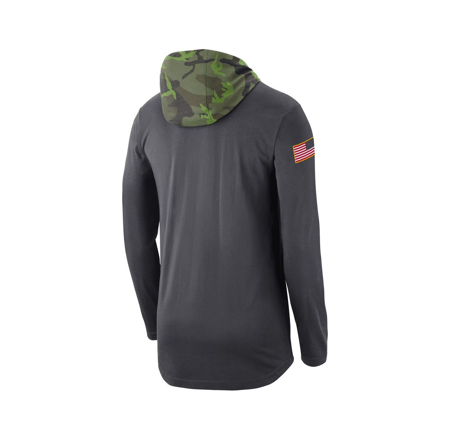 Men's Anthracite Oklahoma Sooners Military-Inspired Long Sleeve Hoodie T-shirt