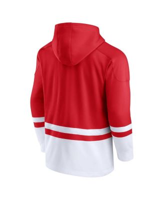 Men's Red Wisconsin Badgers First Battle Pullover Hoodie