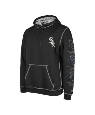 Men's Black Chicago White Sox Team Split Pullover Hoodie