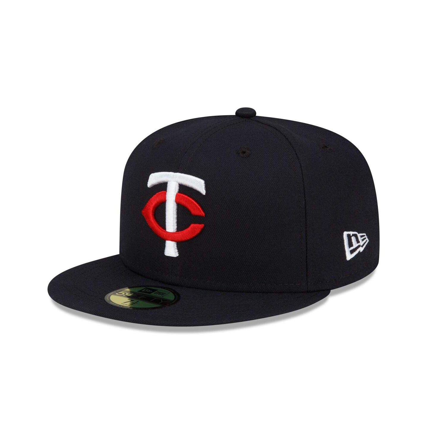 Мужская кепка New Era Navy Minnesota Twins 2023 Authentic Collection Home 59Fifty Fitted Hat — фото 1