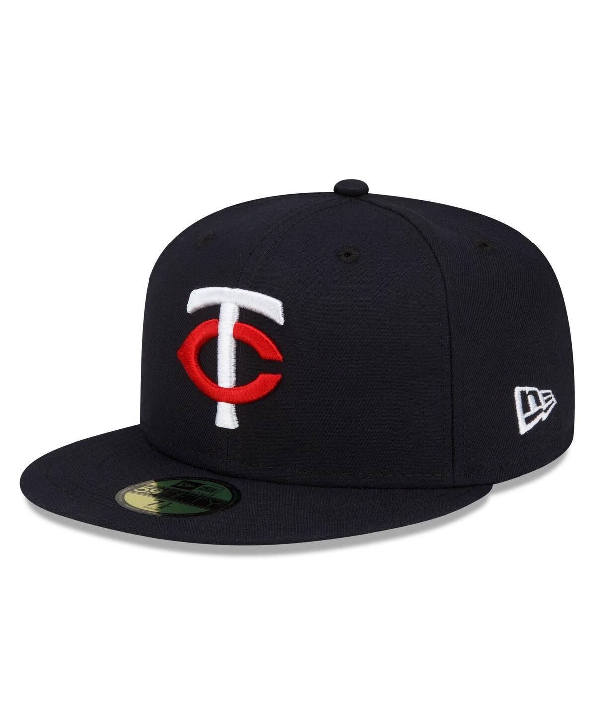 NEW ERA MEN'S NEW ERA NAVY MINNESOTA TWINS 2023 AUTHENTIC COLLECTION HOME 59FIFTY FITTED HAT 