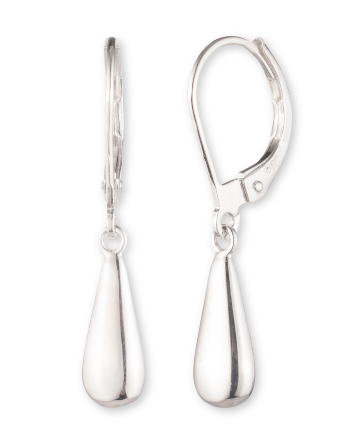 Ralph Lauren Teardrop Drop Earring In Sterling Silver
