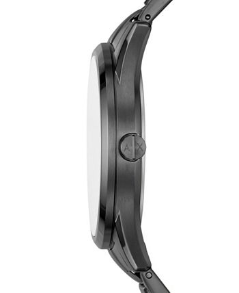 A|X Armani Exchange Men's Multifunction Black Stainless Steel Bracelet ...