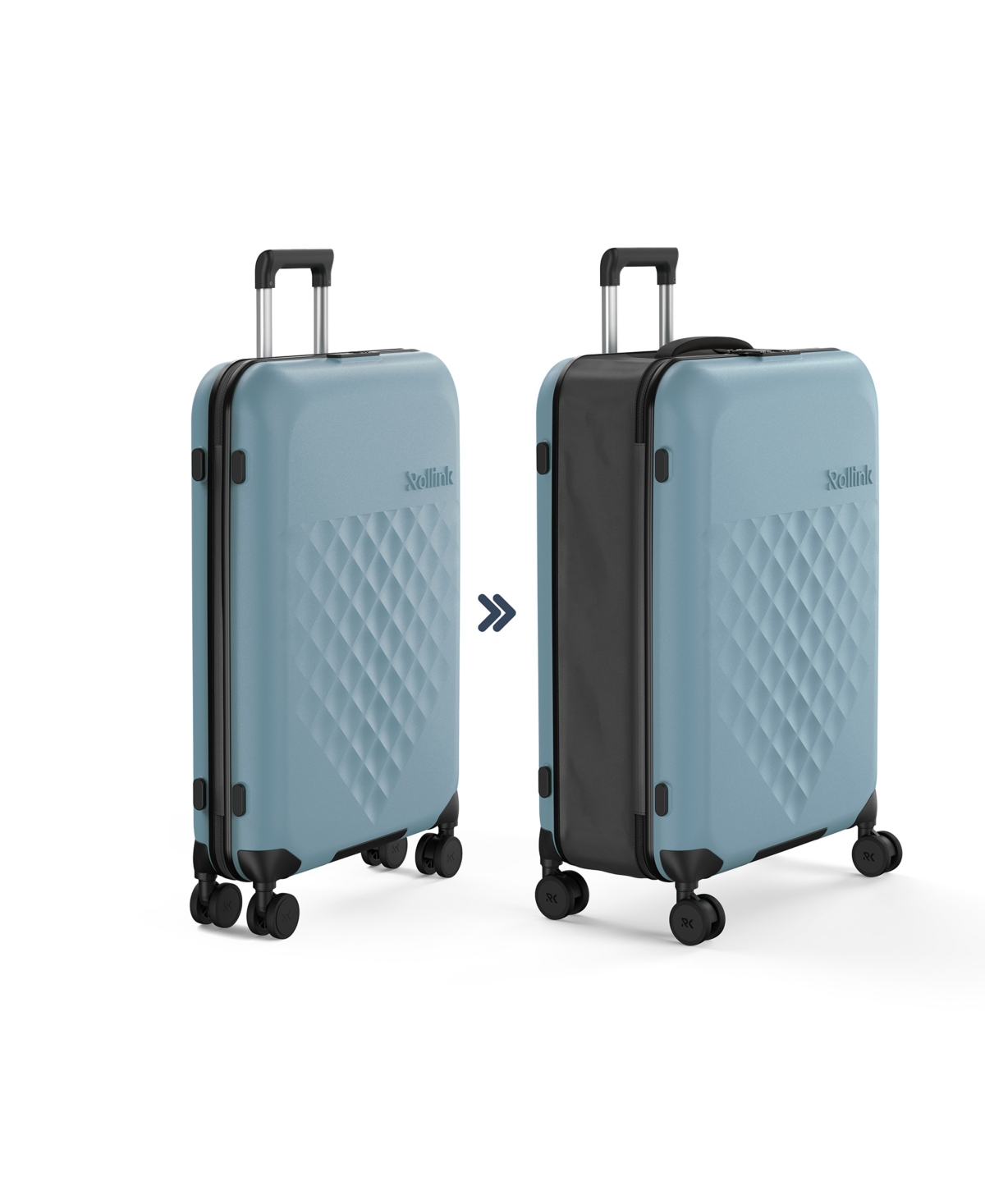 Rollink Flex 360 Large 29" Check-in Spinner Suitcase In Pastel Blue