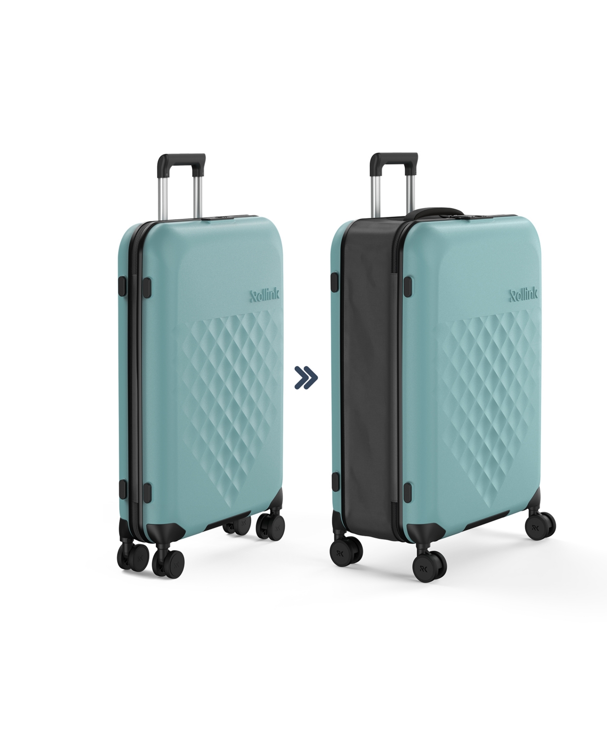 Rollink Flex 360 Large 29" Check-in Spinner Suitcase In Aqua