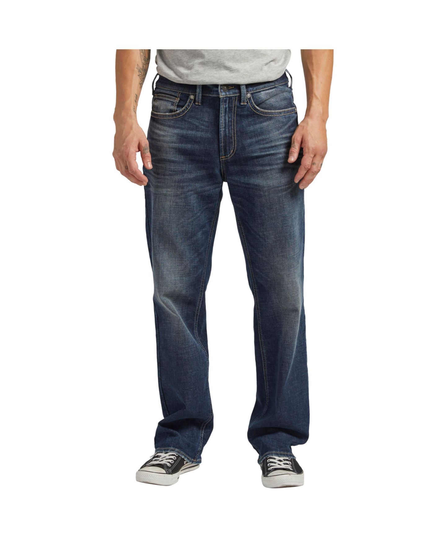 Мужские джинсы Silver Jeans Co. Gordie Relaxed Fit Straight Leg — фото 2