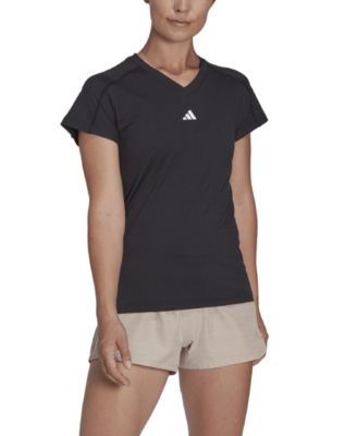売れ筋商品|||アディダス Tシャツ レディース トップス AEROREADY TRAIN ESSENTIALS MINIMAL BRANDING  NECK - Sports T-shirt - violet tone/white Amazon.com: adidas Women's Aeroready Train Essentials
