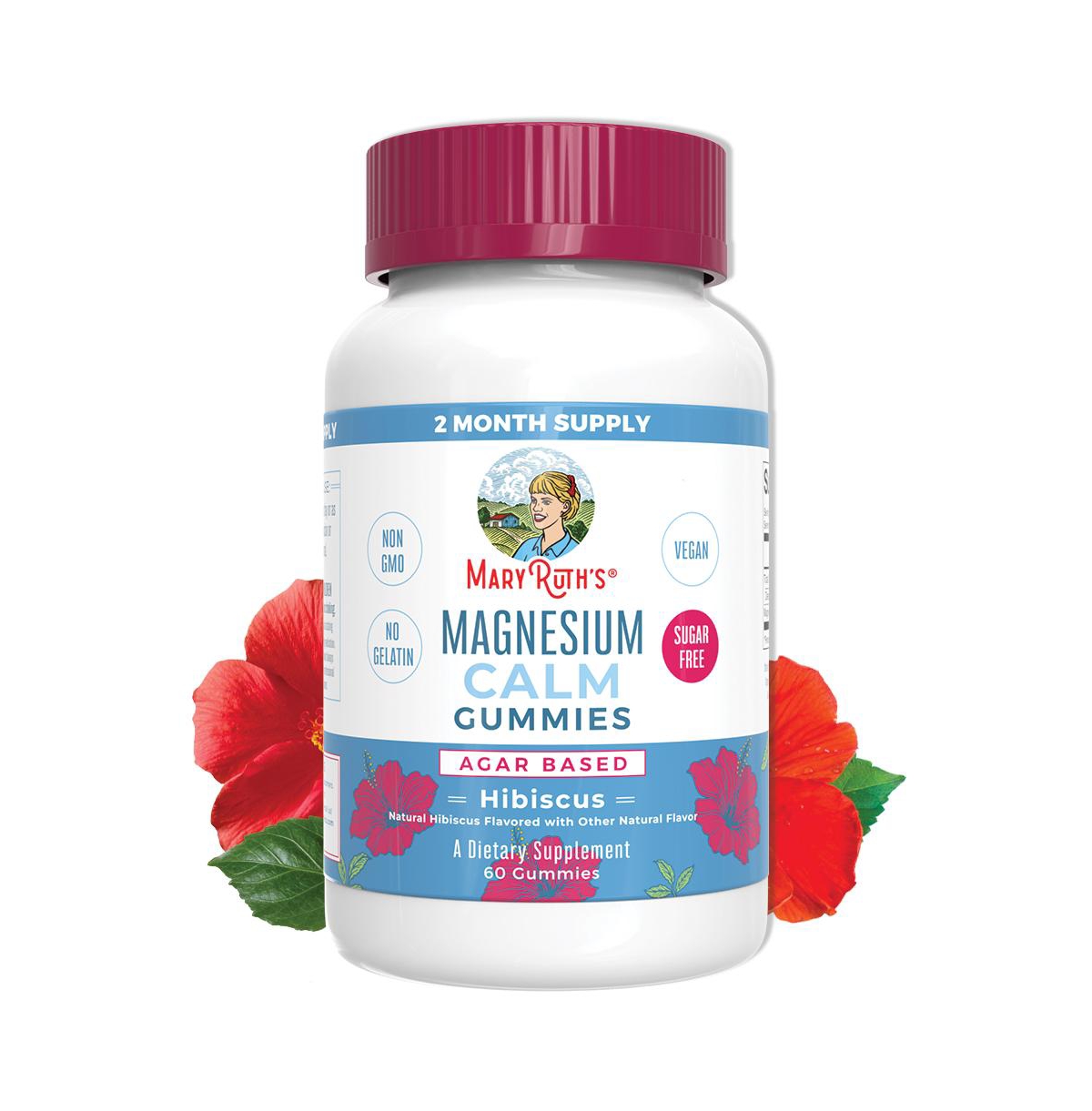 MaryRuth Organics | Magnesium Citrate Dietary Supplement Gummies | Vegan Laxative & Stress Relief | Adults & Kids | Non-GMO | 60 Count