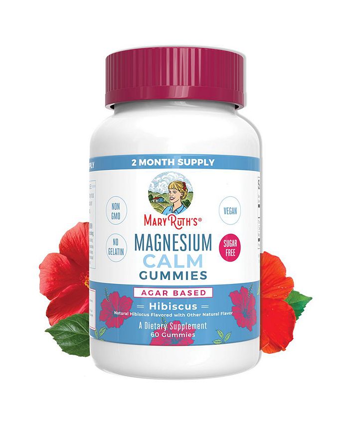 MaryRuth Organics Adult Magnesium Calm Gummies, Hibiscus, 60ct Macy's