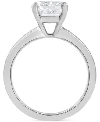 Certified Lab Grown Diamond Cushion-Cut Solitaire Engagement Ring (4 ct. t.w.) in 14k Gold