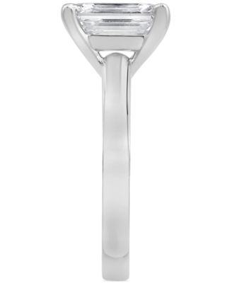 Certified Lab Grown Diamond Emerald-Cut Solitaire Engagement Ring (4 ct. t.w.) in 14k Gold