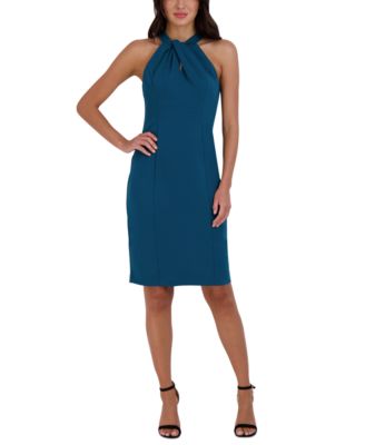 julia jordan - Halter-Neck Sleeveless Sheath Dress