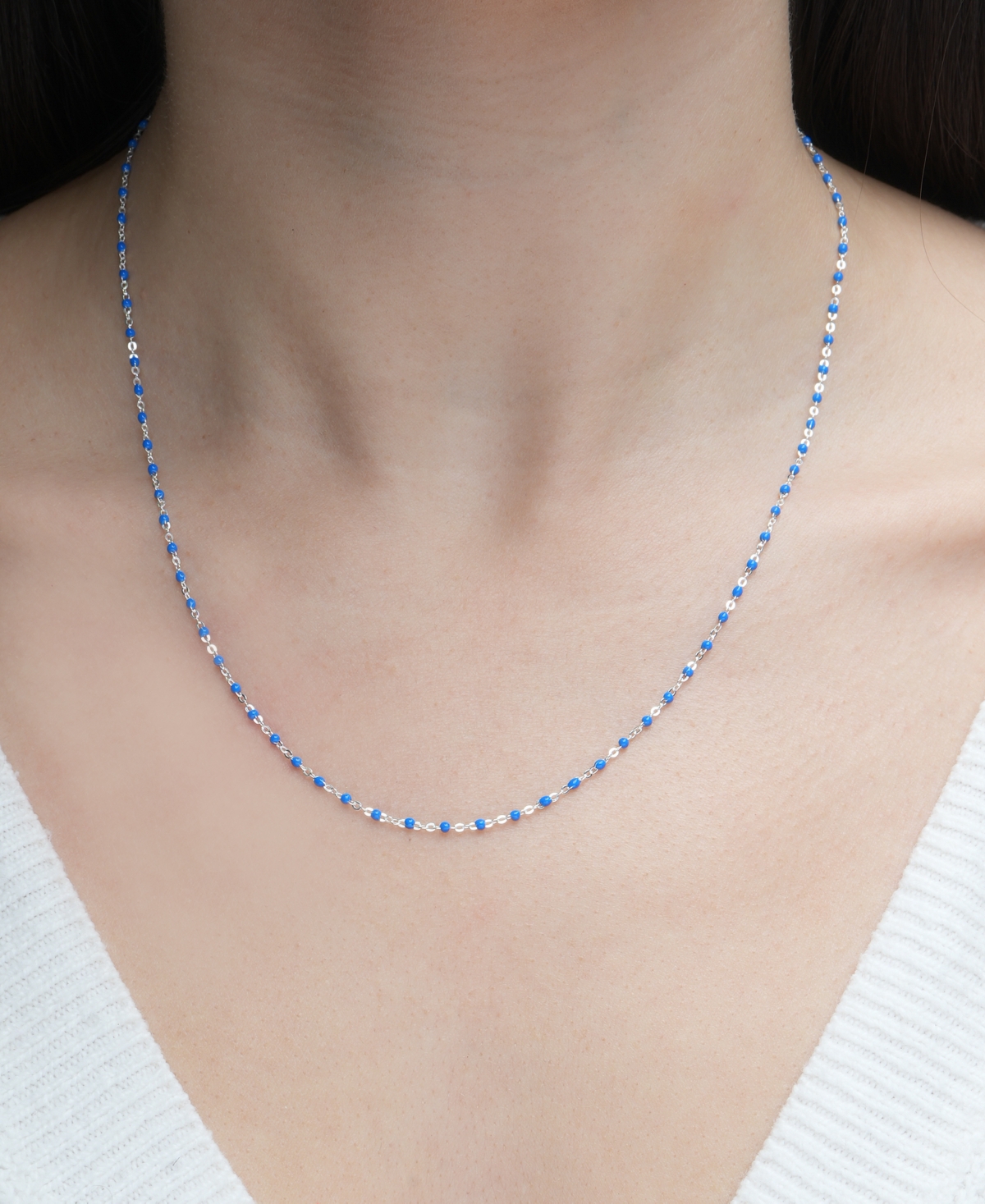 Giani Bernini Enamel Bead Collar Necklace, 16