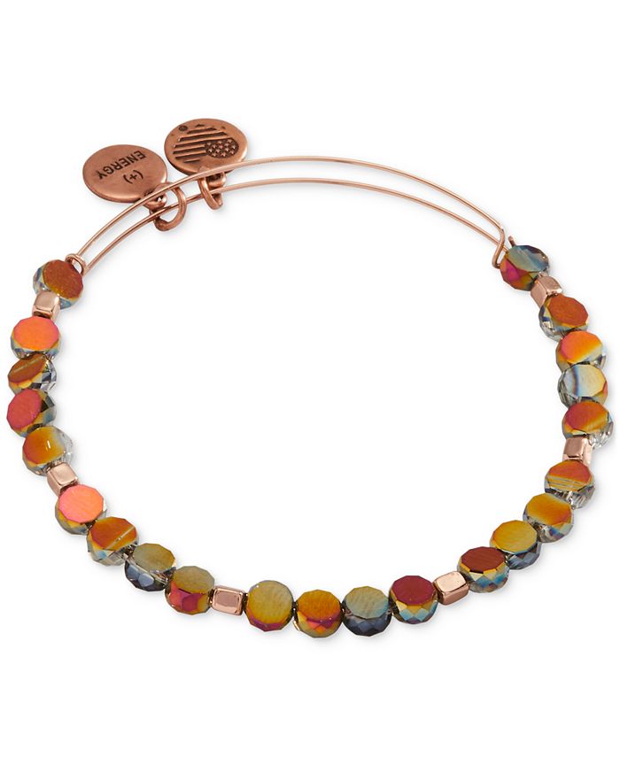 Alex and Ani Brown Beaded Bangle Bracelet Macy s