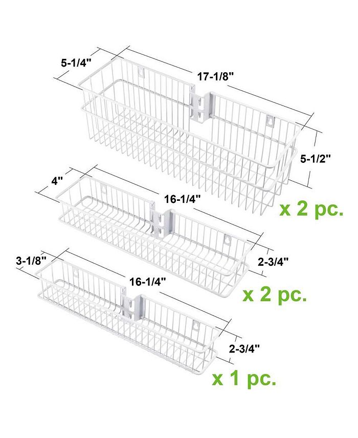 Allspace 5 Piece Wire Pantry or Closet Door Organizer Macy's