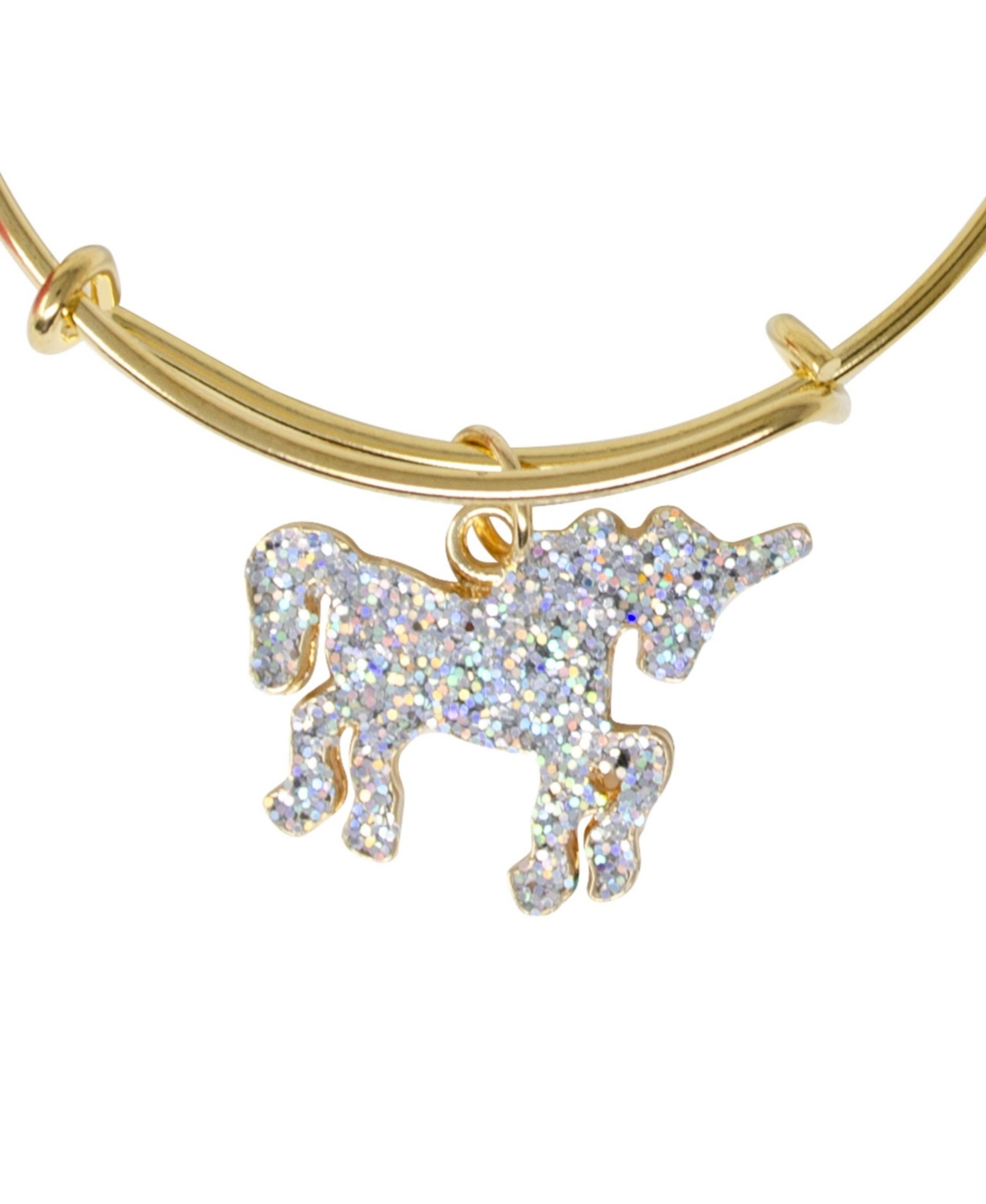 Zomi Gems Shiny UnicornBangle Bracelet for Girls - Gold