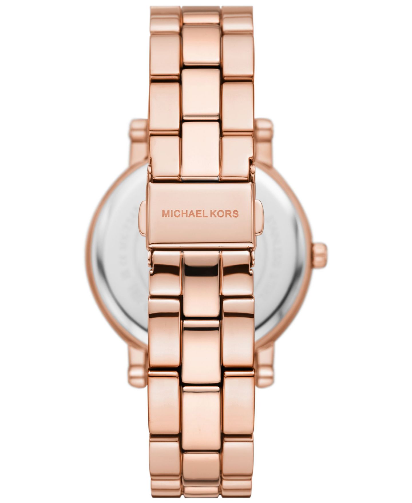 Женские часы Michael Kors Corey Three-Hand Rose Gold-Tone Stainless Steel Watch 38mm, цвет: Розовое золото — фото 3