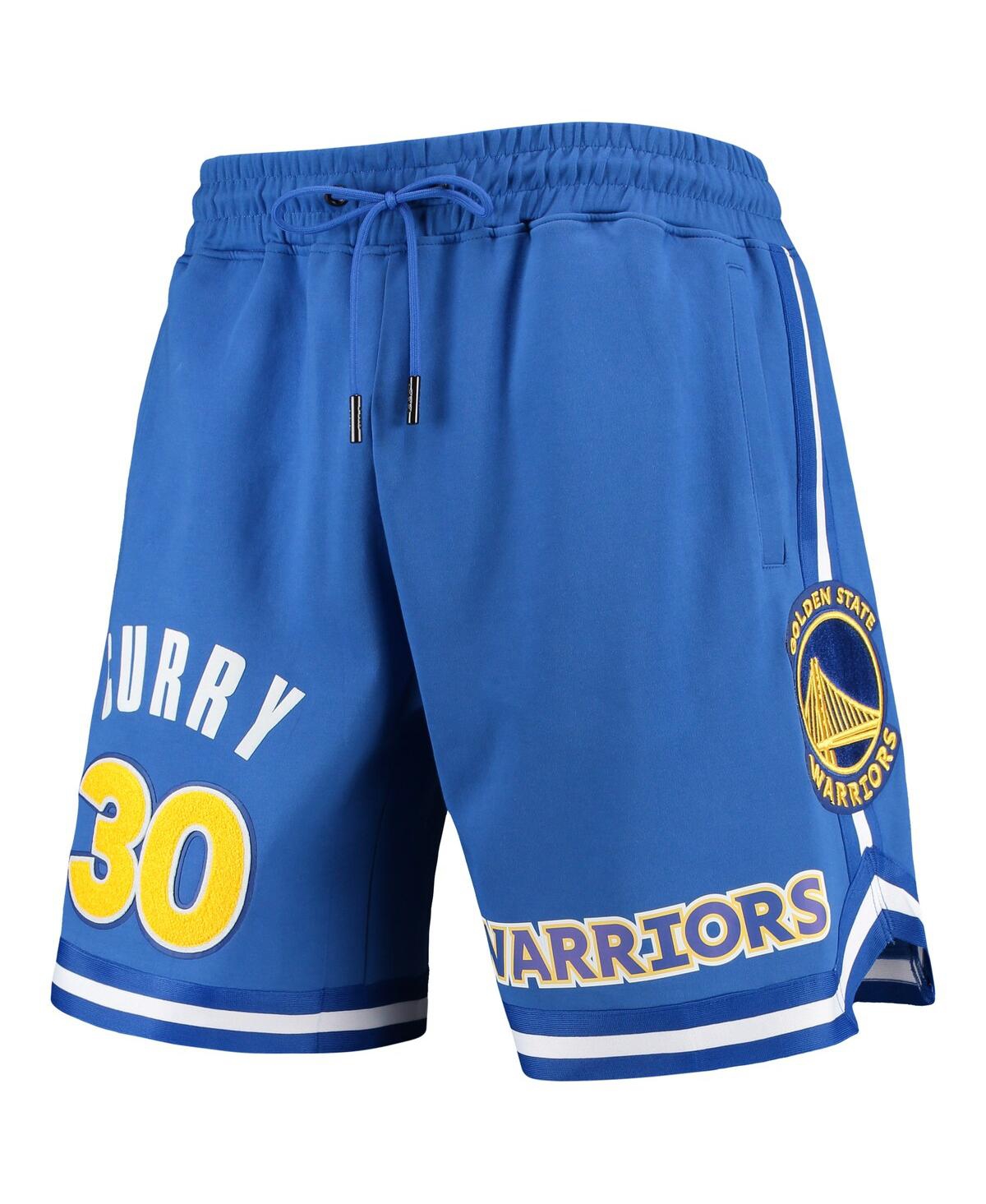 PRO STANDARD MEN'S PRO STANDARD STEPHEN CURRY ROYAL GOLDEN STATE WARRIORS TEAM PLAYER SHORTS 