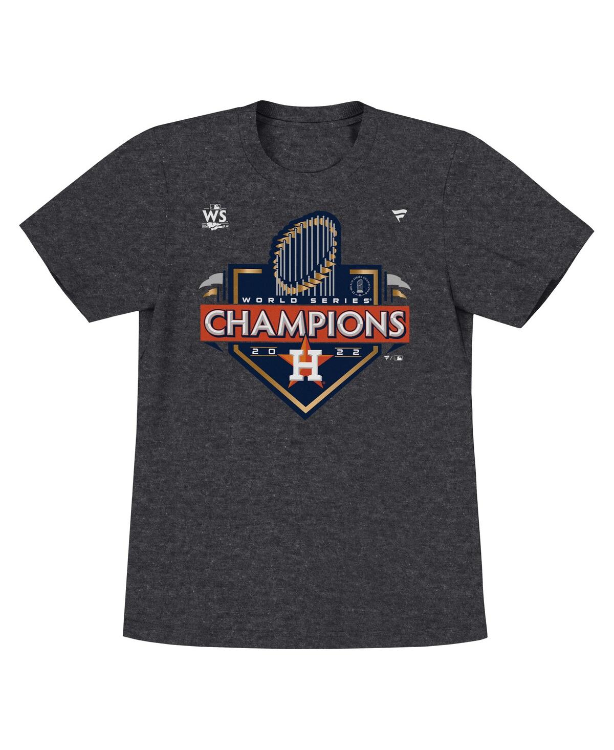 Fanatics Toddler Boys And Girls  Branded Heather Charcoal Houston Astros 2022 World Series Champions  In Heather Charcoal