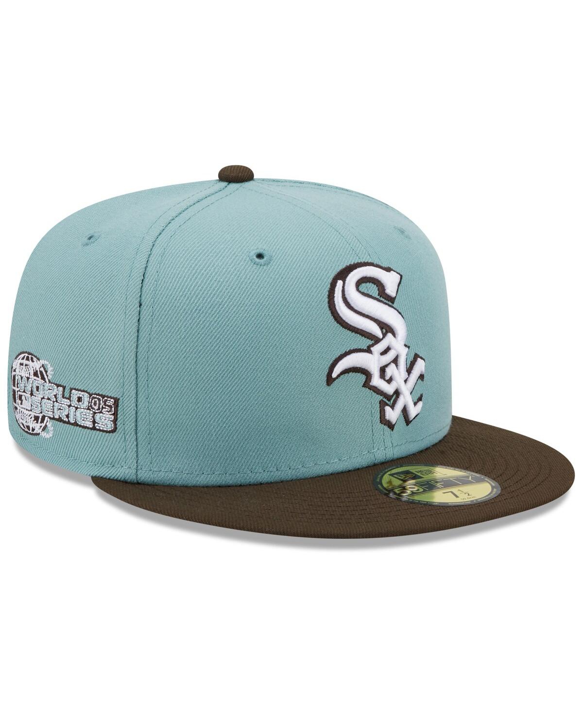 Shop New Era Men's  Light Blue, Brown Chicago White Sox 2005 World Series Beach Kiss 59fifty Fitted Hat In Light Blue,brown