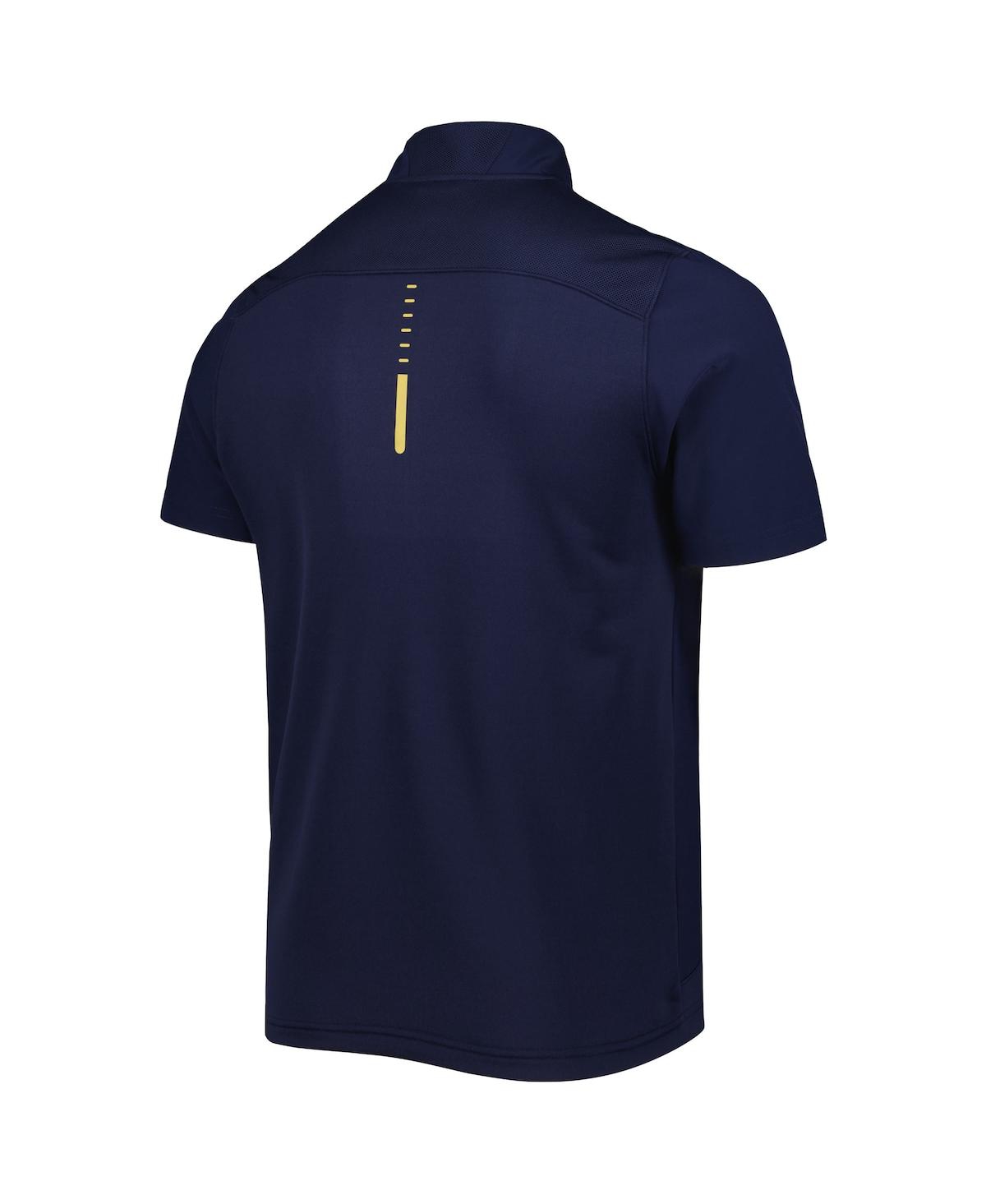 Under Armour Men's  Navy Notre Dame Fighting Irish Motivate 2.0 Half-zip Jacket In Navy