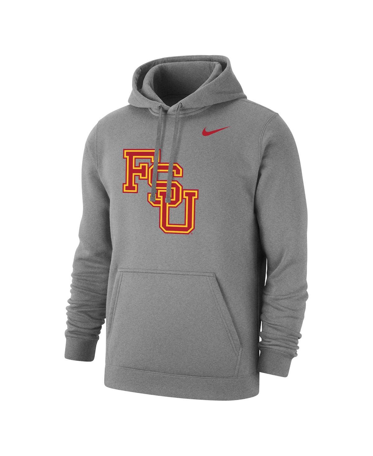 Men's NikeFlorida State Seminoles Vintage-Like Logo Pullover Hoodie - Heather Gray