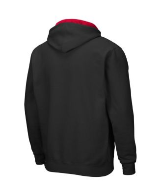 Men's Black NC State Wolfpack Arch and Logo 3.0 Full-Zip Hoodie
