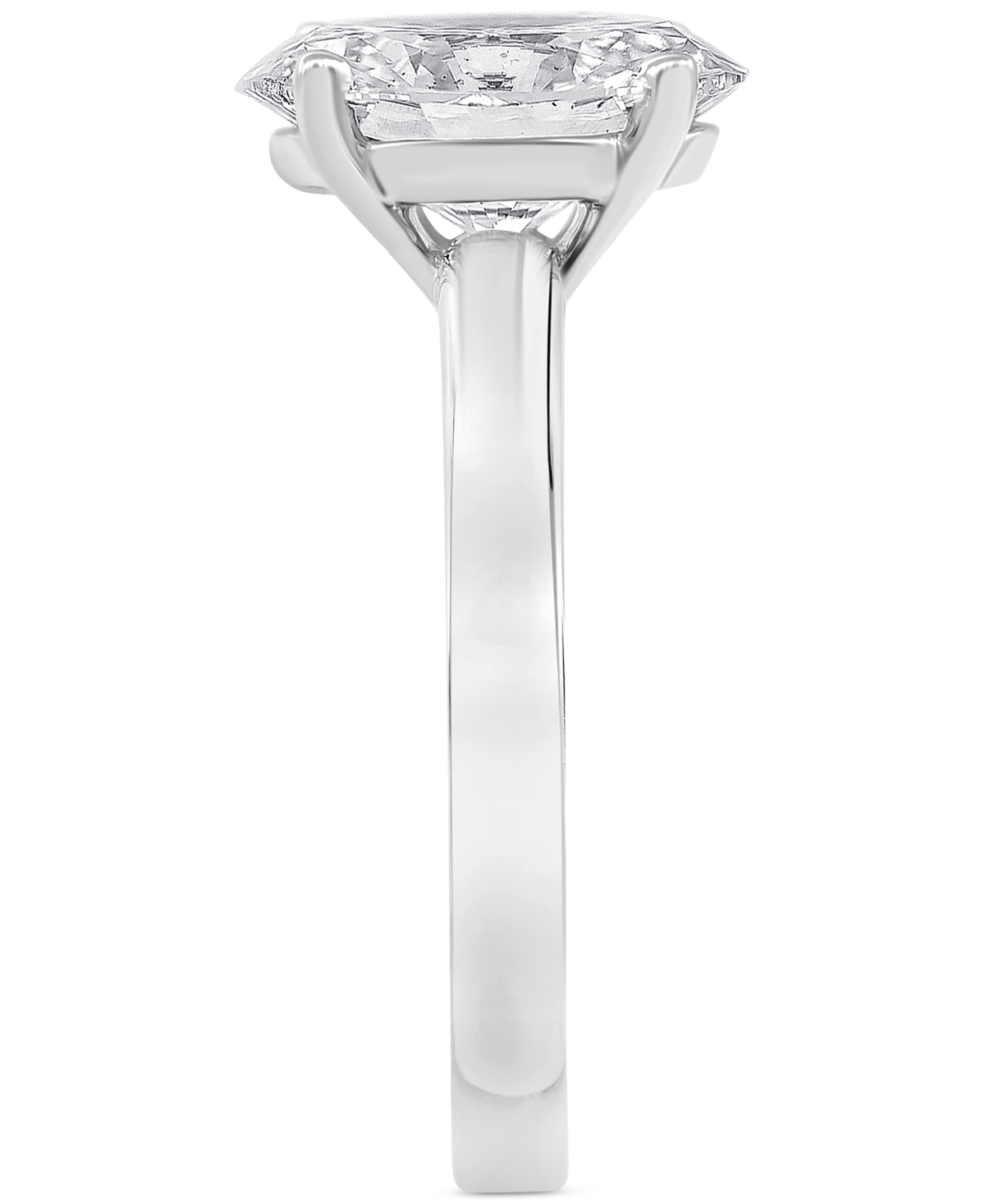 Badgley Mischka Certified Lab Grown Diamond Oval-Cut Solitaire Engagement Ring (5 ct. t.w.) in 14k Gold