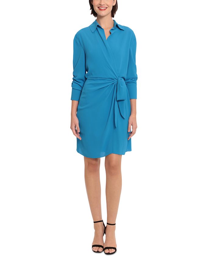 Donna morgan top wrap dress