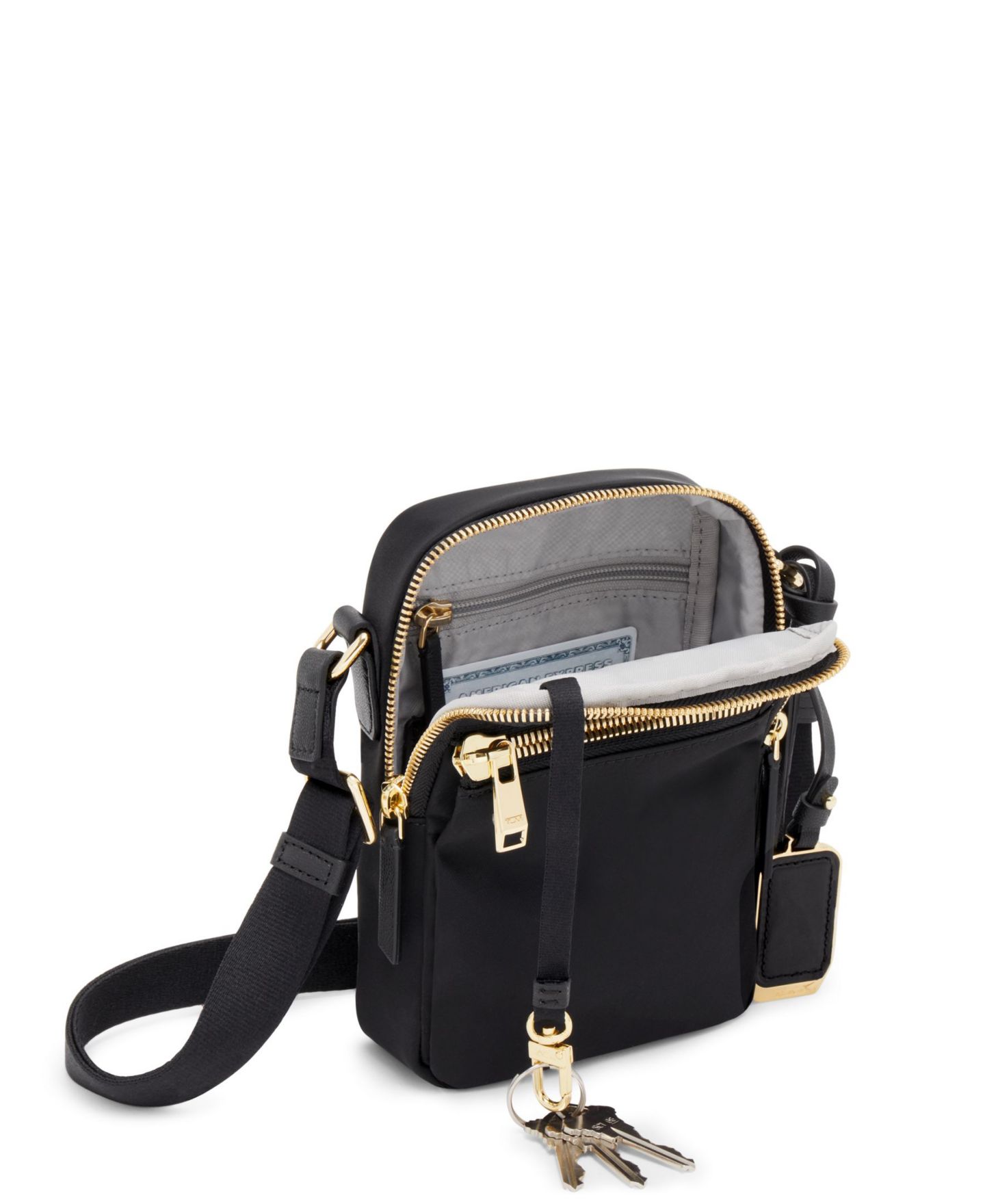 Женская сумка TUMI Voyageur Persia Crossbody, цвет: Чёрный / Золотой — фото 2