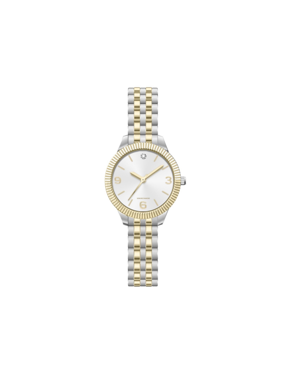 Jessica Carlyle Women's Analog Silver-Tone and Gold-Tone Metal Alloy Watch 31mm