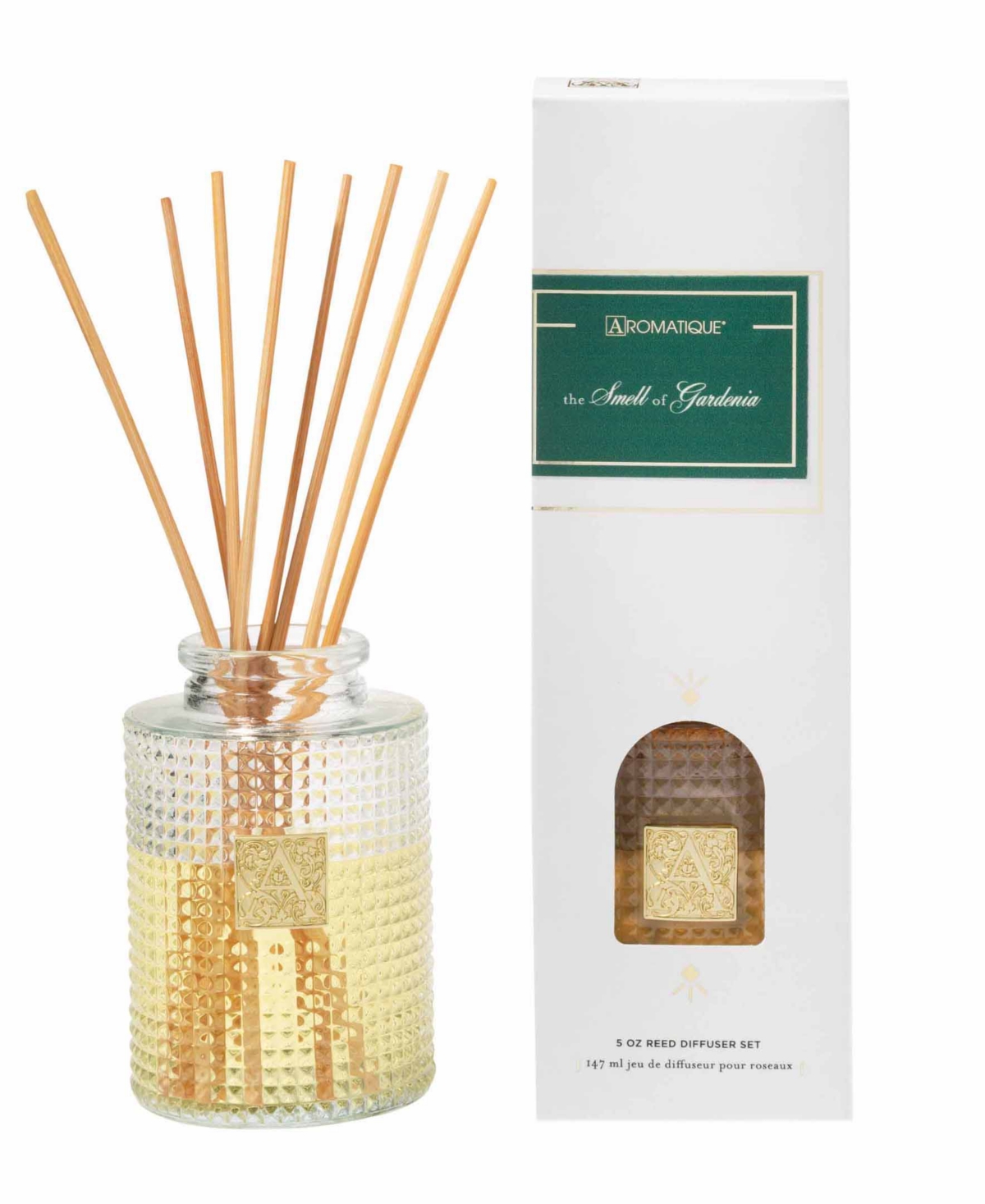 Aromatique The Smell Of Gardenia Reed Diffuser In Clear Glass