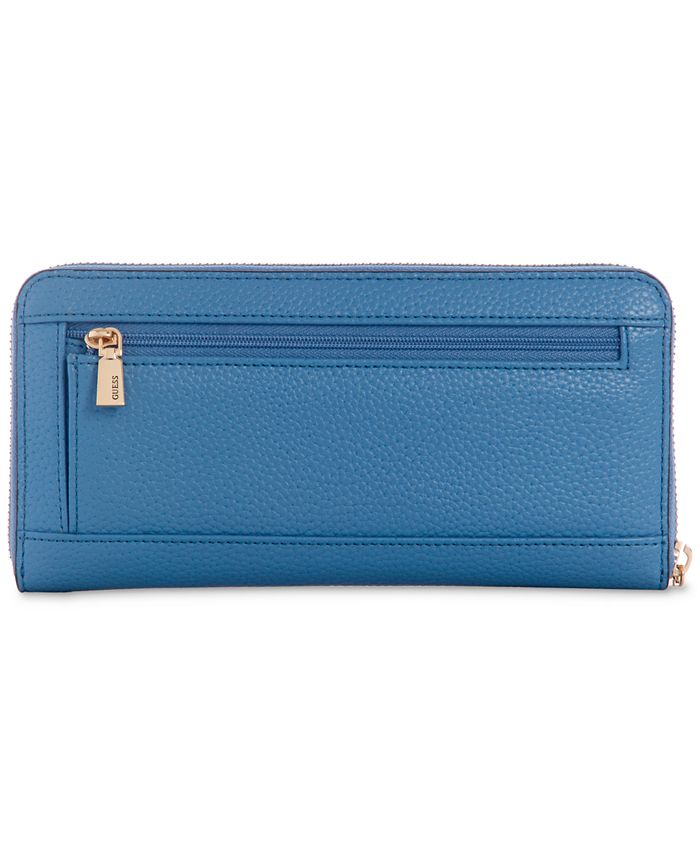 GUESS Lyndi Large ZipAround Pebbled Wallet Macy's