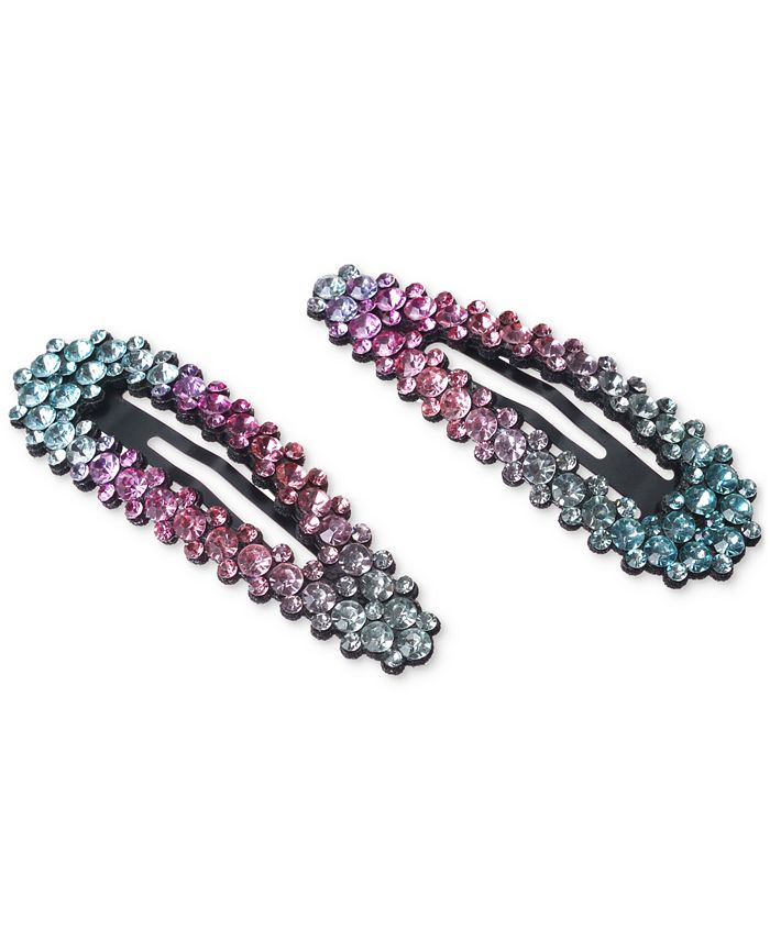 I.N.C. International Concepts 2Pc. Set Rainbow Stone Hair Clip