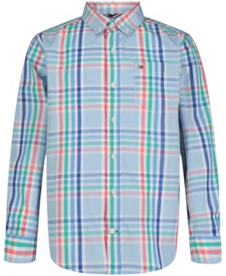 Photo 1 of SIZE 2T - Tommy Hilfiger Toddler Boys Spring Plaid Long Sleeve Shirt