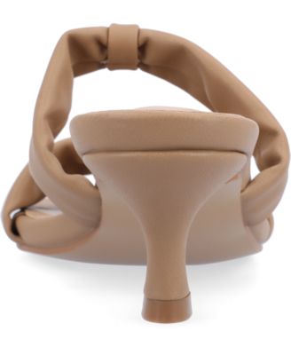 Women's Dyllan Double Strap Kitten Heel Dress Sandals