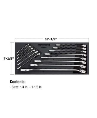 14 Piece Pro Tech SAE Combination Wrench Set