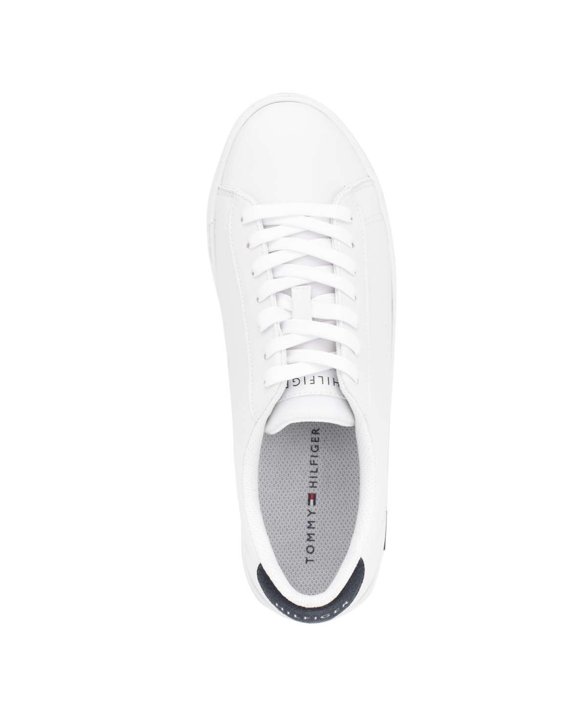 Tommy Hilfiger Men's Risher Low Top Lace Up Sneakers In White,navy