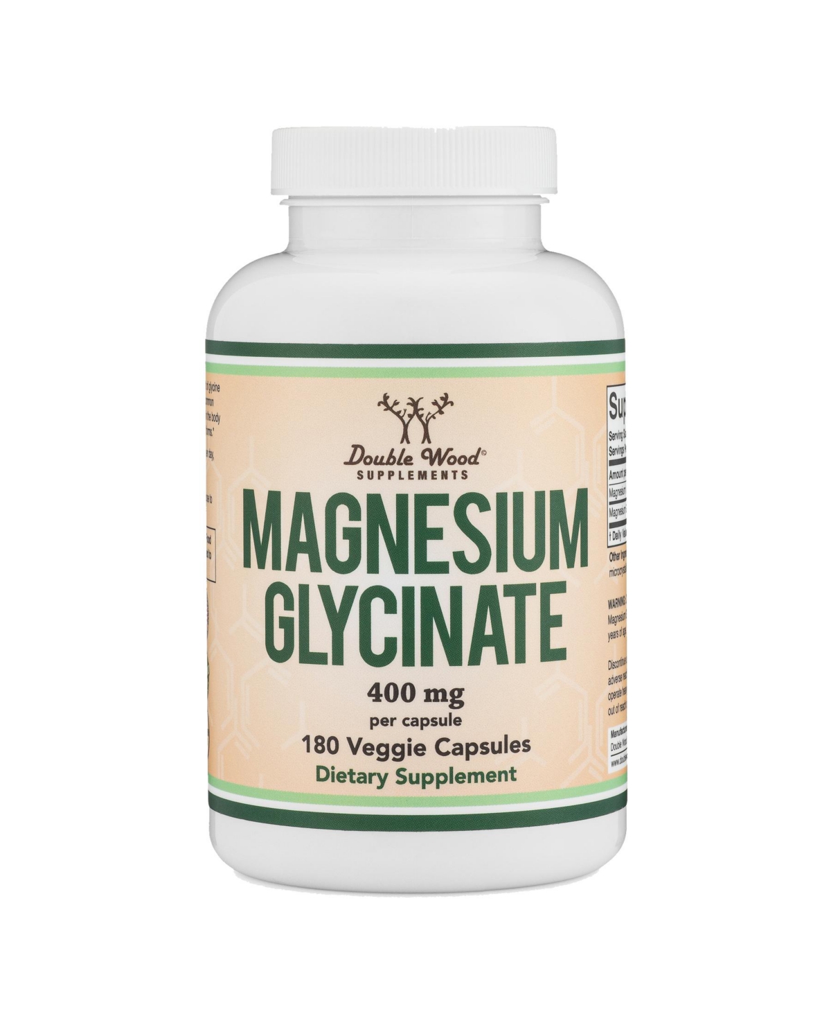 Magnesium Glycinate - 180 x 400 mg capsules