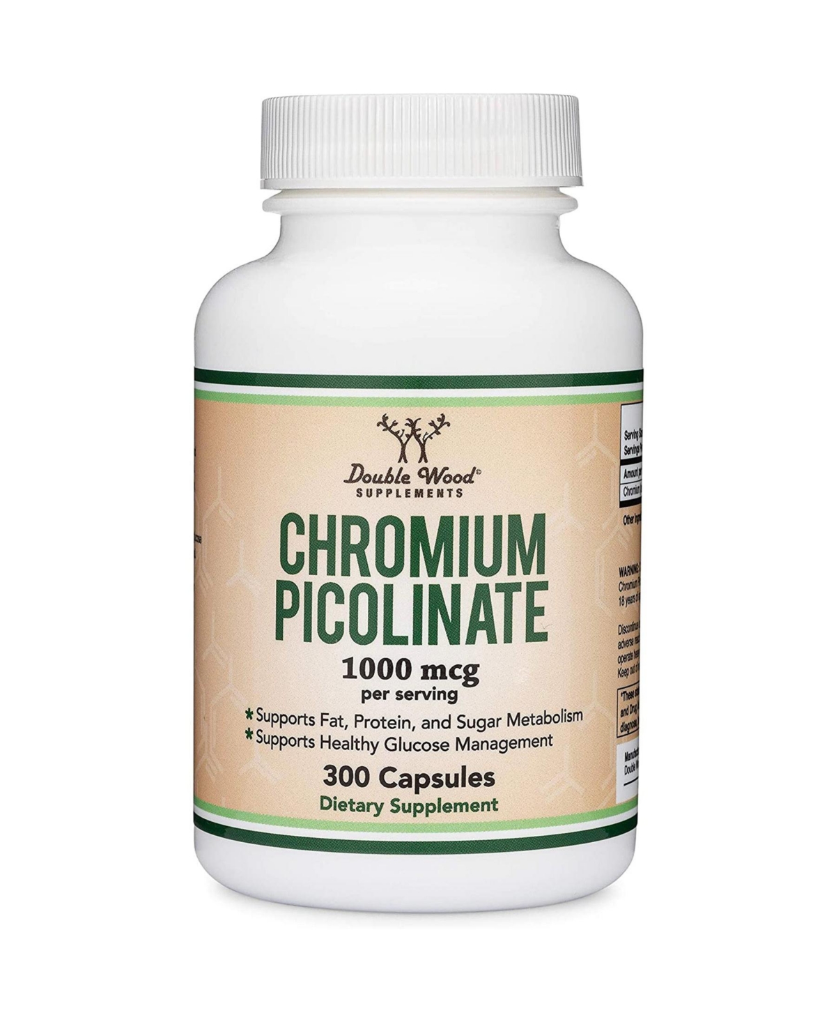 Chromium Picolinate - 300 capsules, 1000 mcg servings
