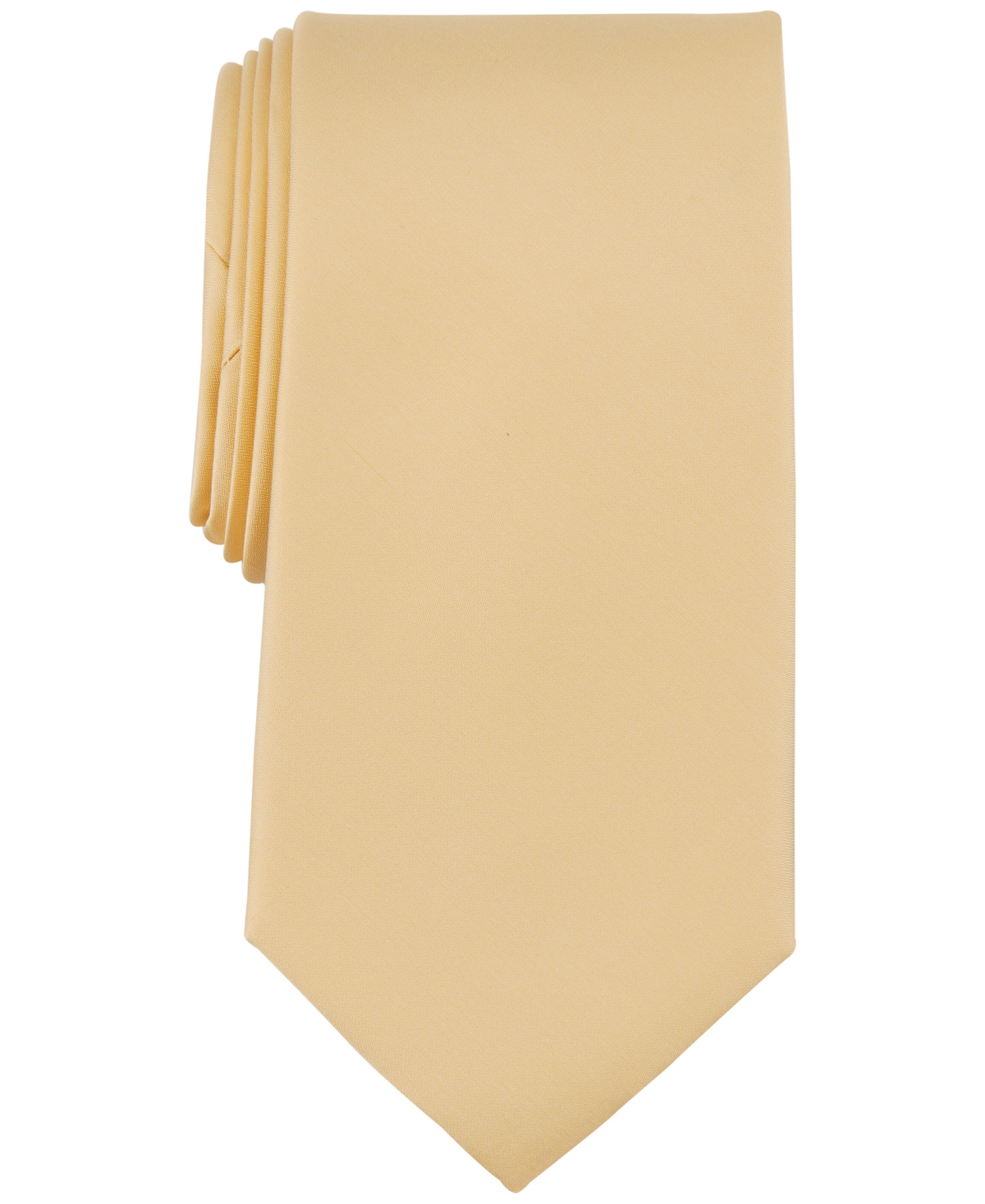 Shop Michael Kors Men's Sapphire Solid Tie In Yellow