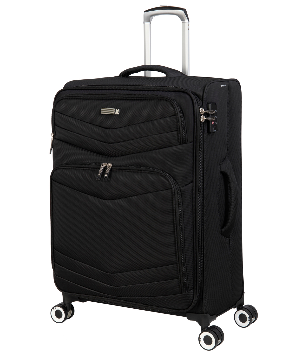 Intrepid 24" Medium 8-Wheel Expandable Luggage Case - Dark Red