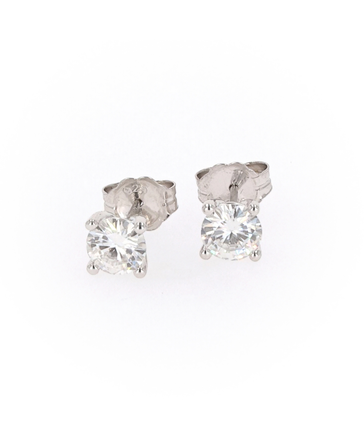 Charles & Colvard Moissanite Stud Earrings (1 5/8 Ct. T.w. Diamond Equivalent) In Sterling Silver