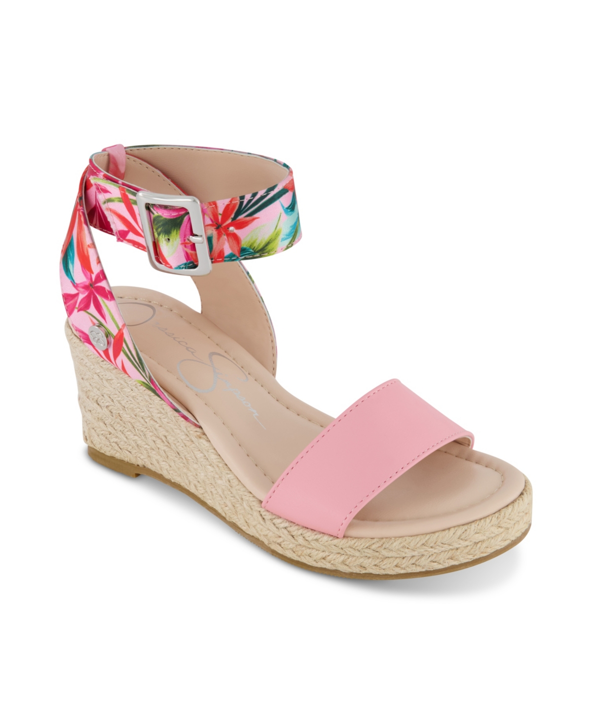 Jessica Simpson Little Girls Wedge Open Toe Sandals In Pink