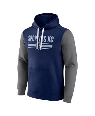 Men's Navy Sporting Kansas City To Victory Pullover Hoodie
