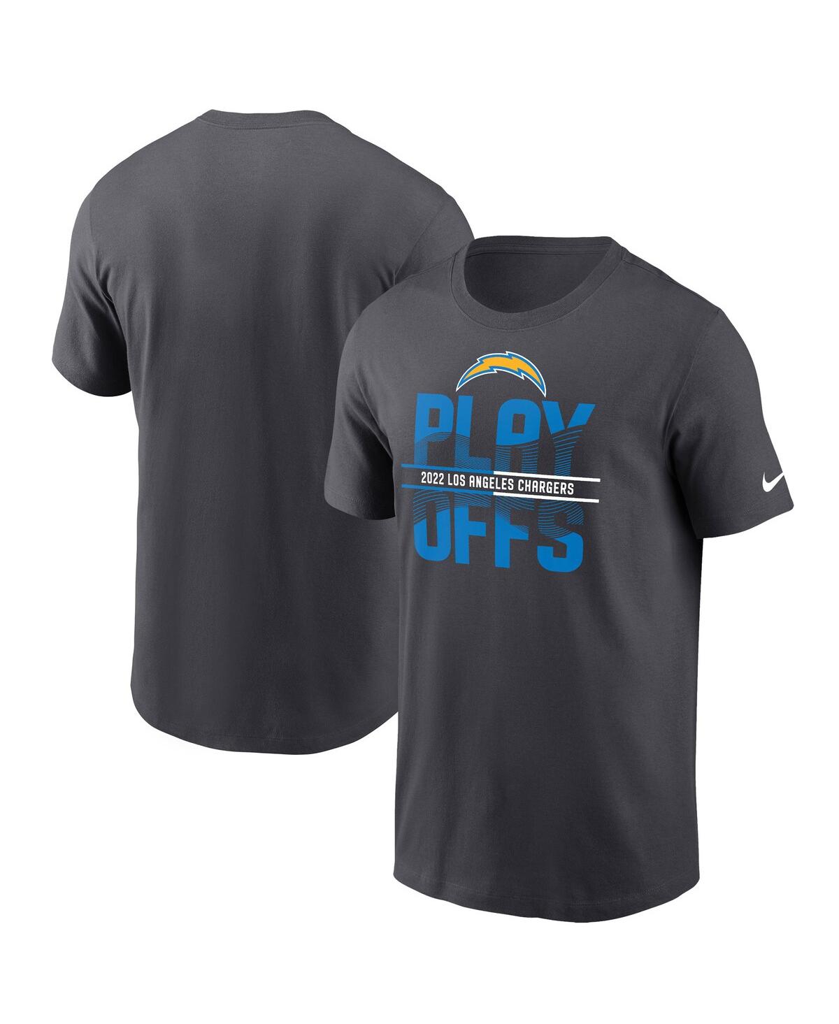 Nike Men's 2022 Nfl Playoffs Iconic (nfl Los Angeles Chargers) T-shirt In Black