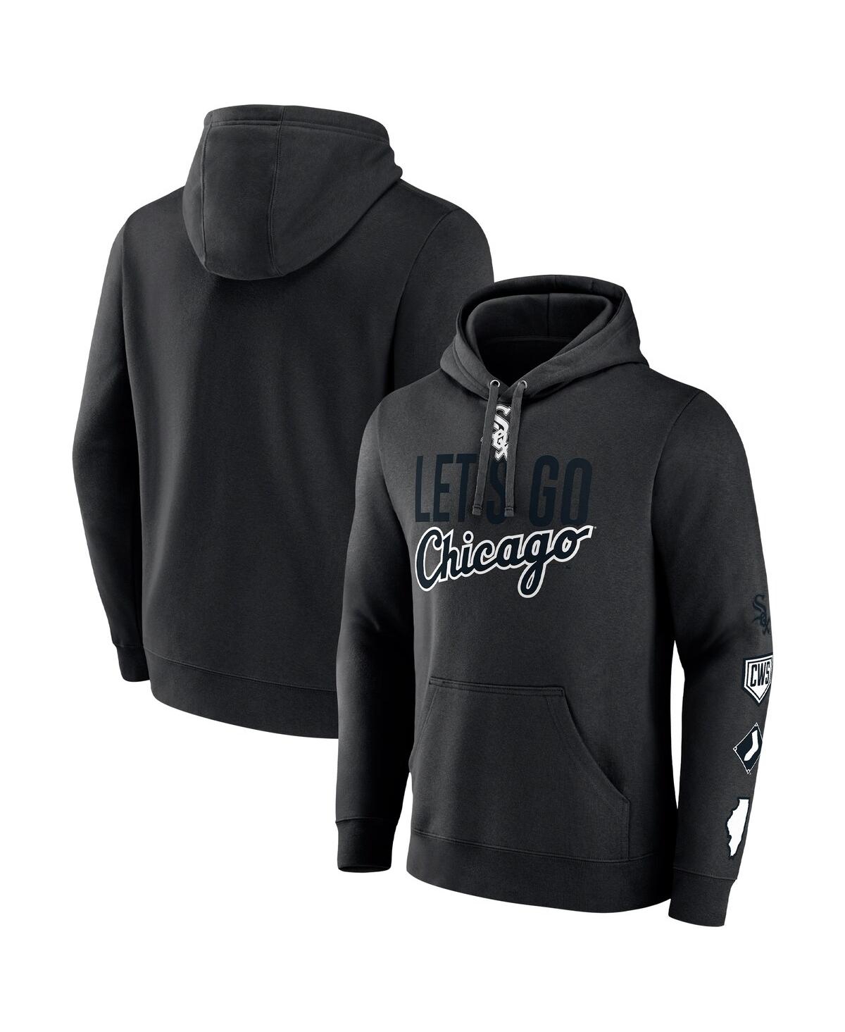 Shop Fanatics Men's  Black Chicago White Sox Bases Loaded Pullover Hoodie