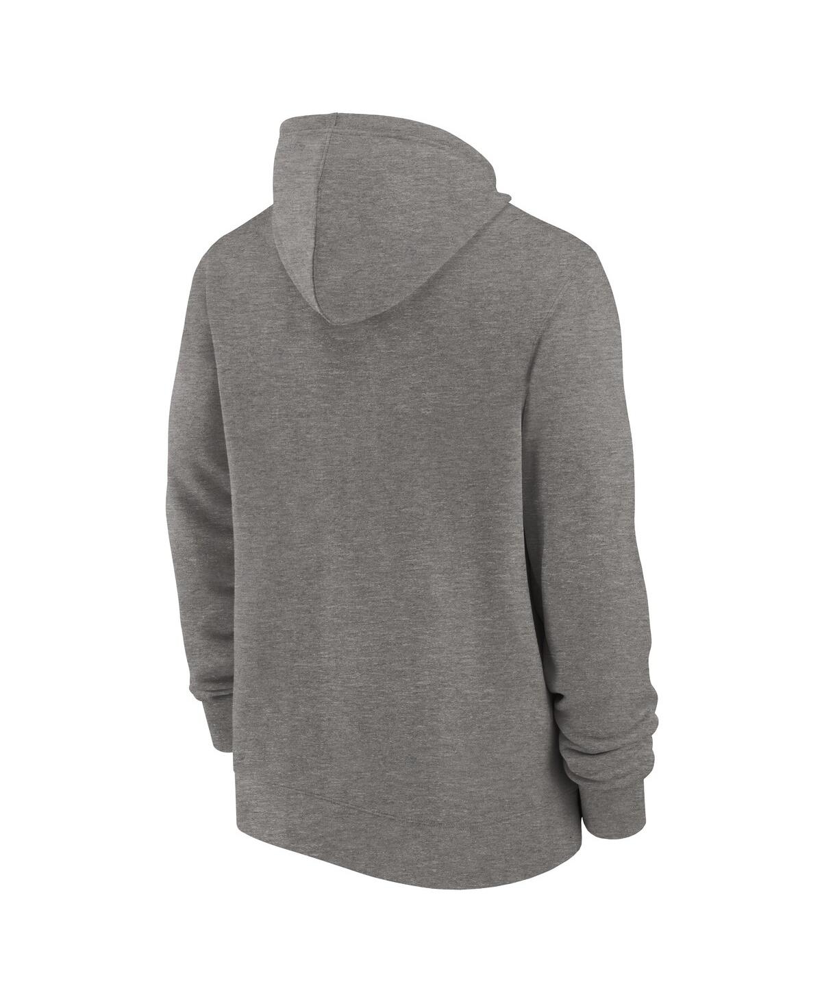 Men's NikeGreen Bay Packers Historic Lifestyle Full-Zip Hoodie - Heather Charcoal