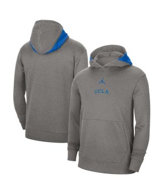 Men's Heather Gray UCLA Bruins Team Basketball Spotlight Performance Pullover Hoodie