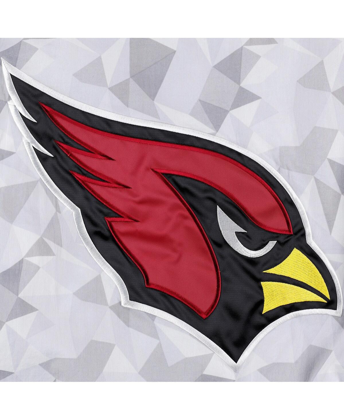 Starter Men's  White, Cardinal Arizona Cardinals Thursday Night Gridiron Raglan Half-zip Hooded Jacke In White,cardinal